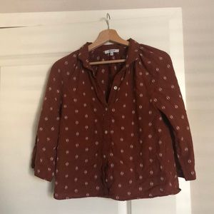 Madewell Raglan Peasant Shirt - XXS